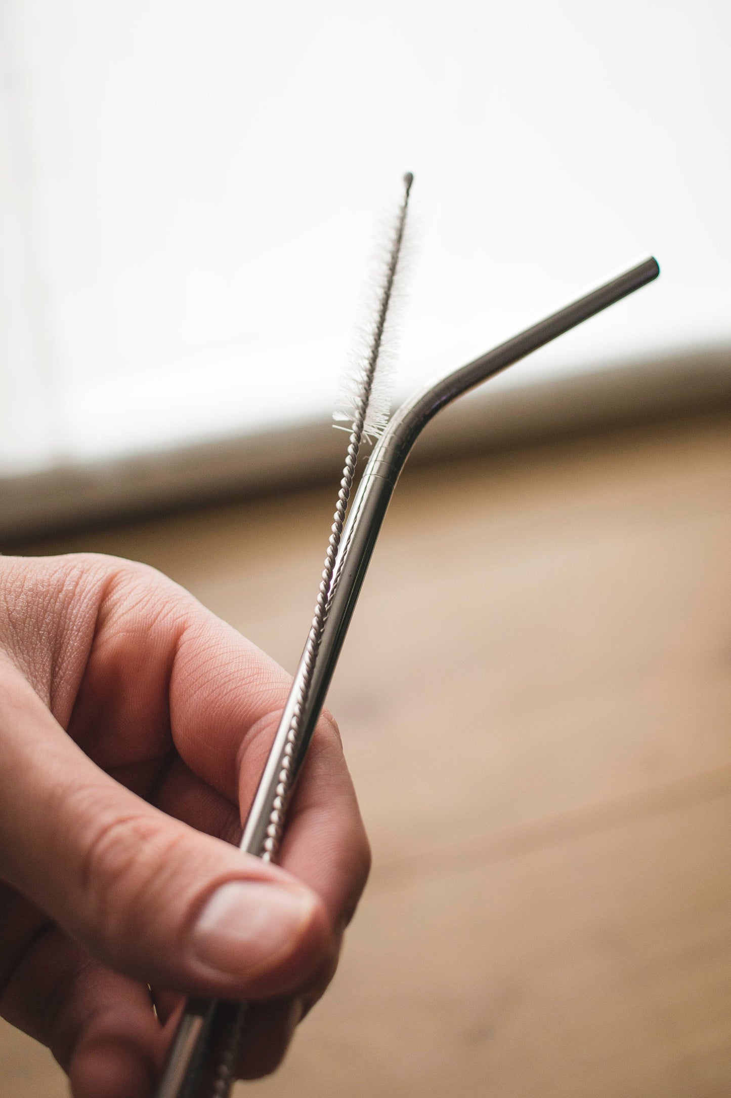 Reusable metal straw